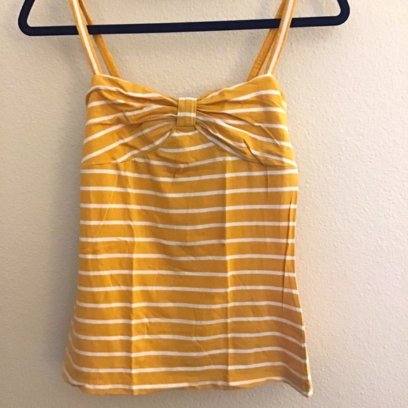 💥 MOVING SALE💥 Forever 21 Striped Yellow Tank - Picture 1 of 3